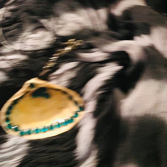 Seashell Vintage Rare UNique Rhinestone One of a Kind Handmade Seashell Necklace - Picture 12 of 16